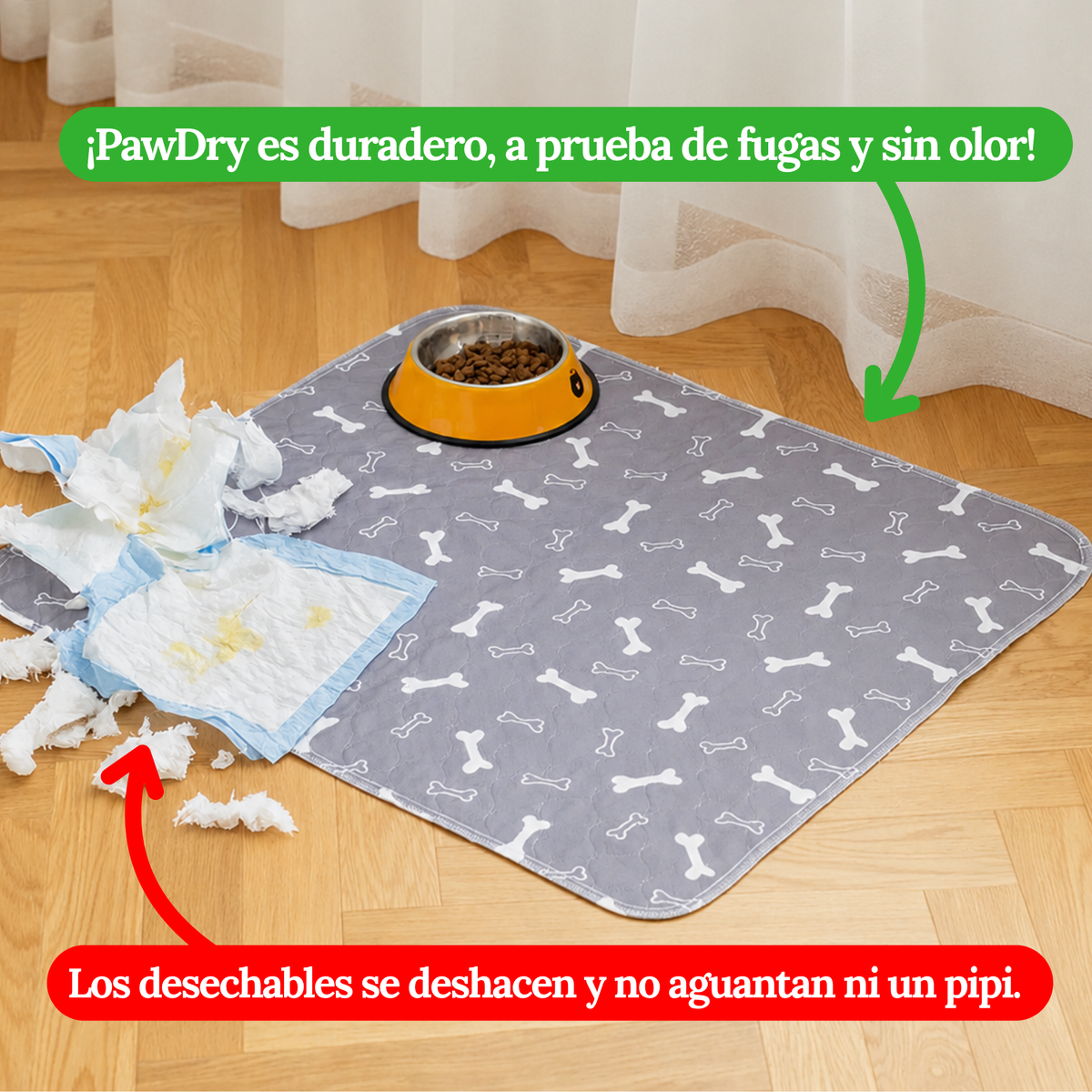 PawDry™ — Empapador Reutilizable para Perros